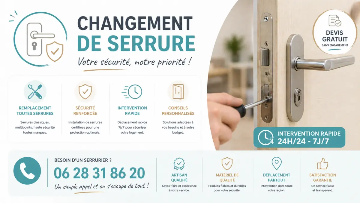 changer serrure Velaux service serrurier rapide