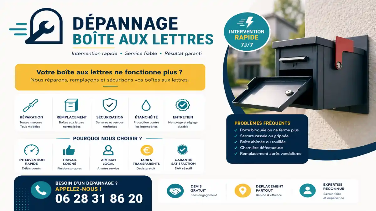 Serrurier boîte aux lettres Le rove : Réparation et Dépannage