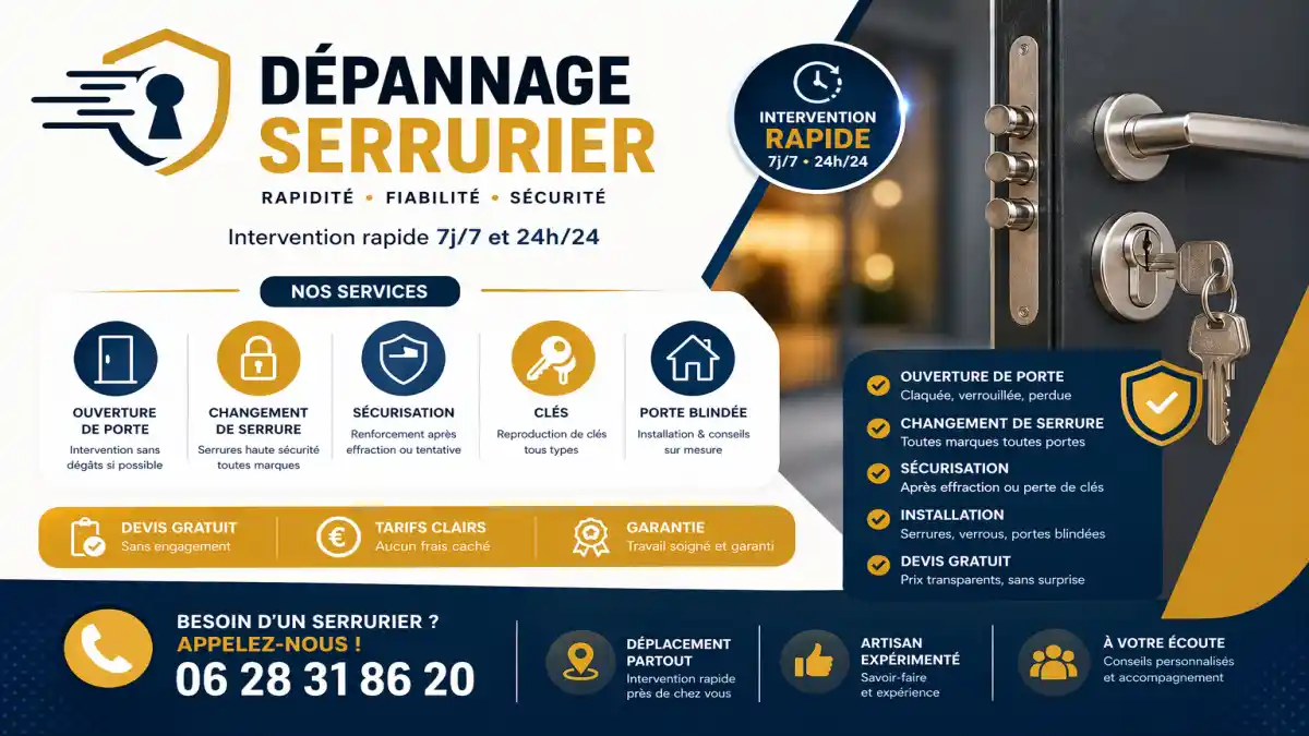 Dépannage serrurier urgence Saint-savournin